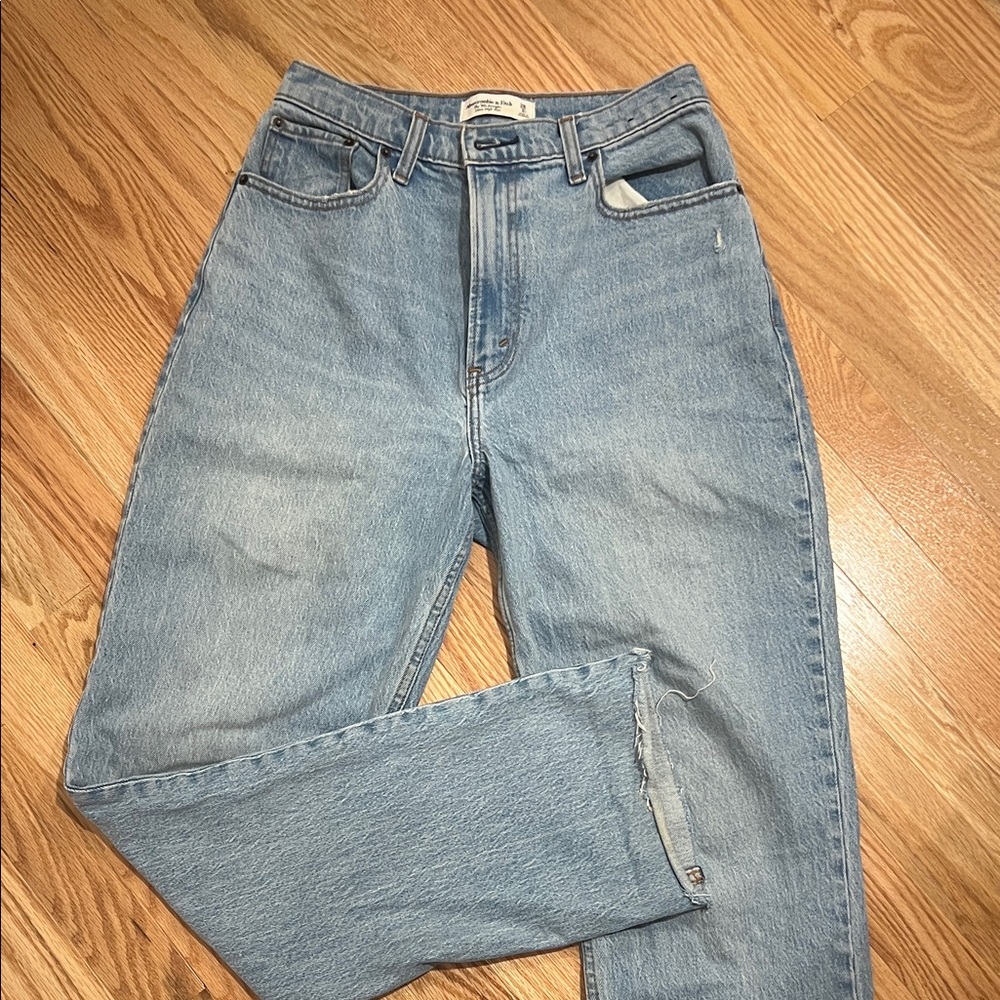 Abercrombie & Fitch Light Blue Straight Leg Jeans